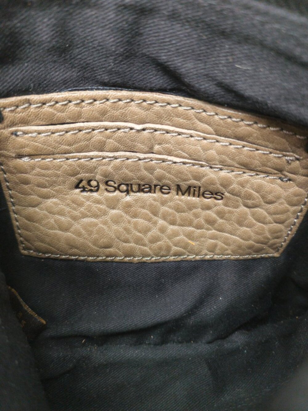 49 Square Miles Leather & Hair-On-Hide Crossbody, Dual-Pocket Design - Picture 9 of 15